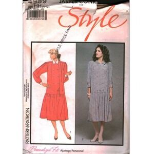 Vintage Style 4989 Jasper Conran Maternity Dress Sewing Pattern Size HH 6-12